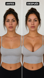 Sujetador invisible con espalda descubierta, efecto push-up y multiposición - Beatriz