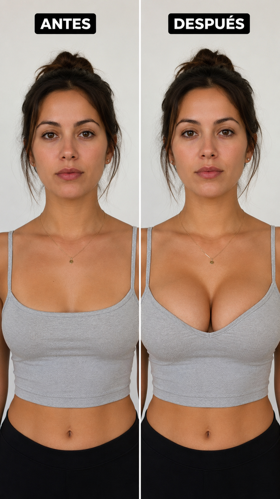 Sujetador invisible con espalda descubierta, efecto push-up y multiposición - Beatriz