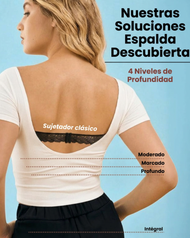 Sujetador invisible con aros y espalda abierta - Gabriela