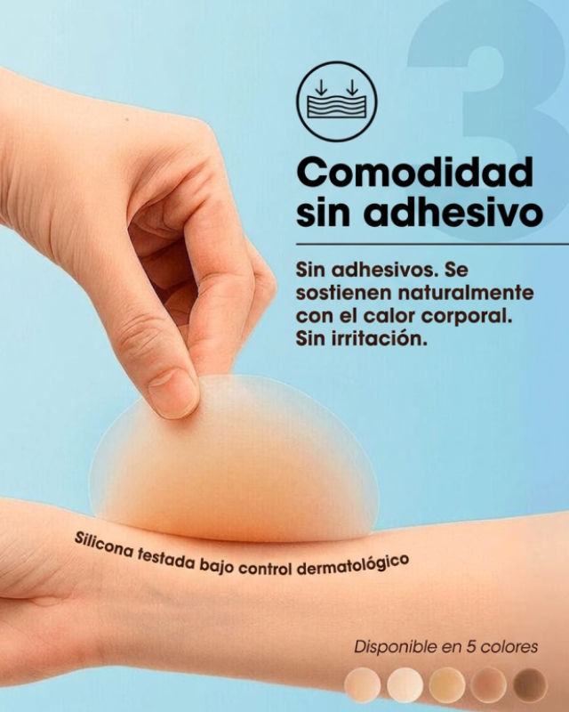Cubrepezones invisibles sin adhesivo - Leonor