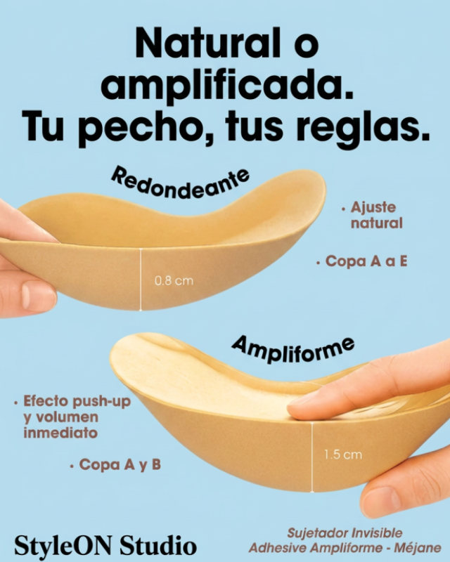 Sujetador Invisible Adhesivo con Push UP - Marina