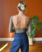 Body con mangas largas y espalda baja - Victoria