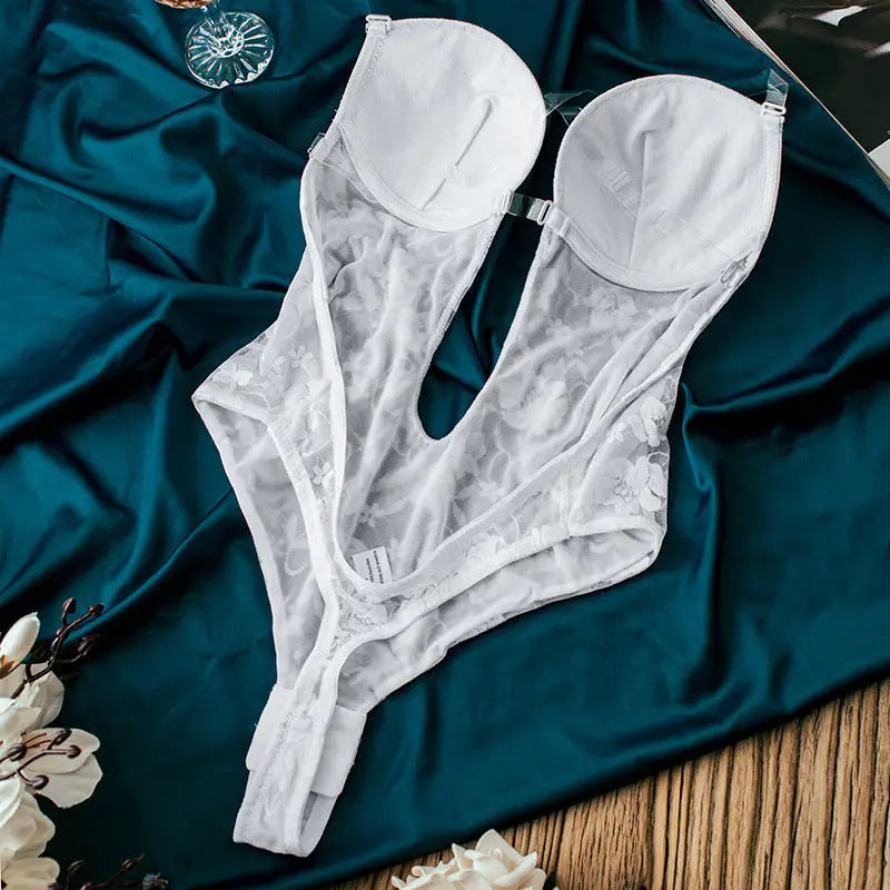 Body con encaje y tiras invisibles - Sofía