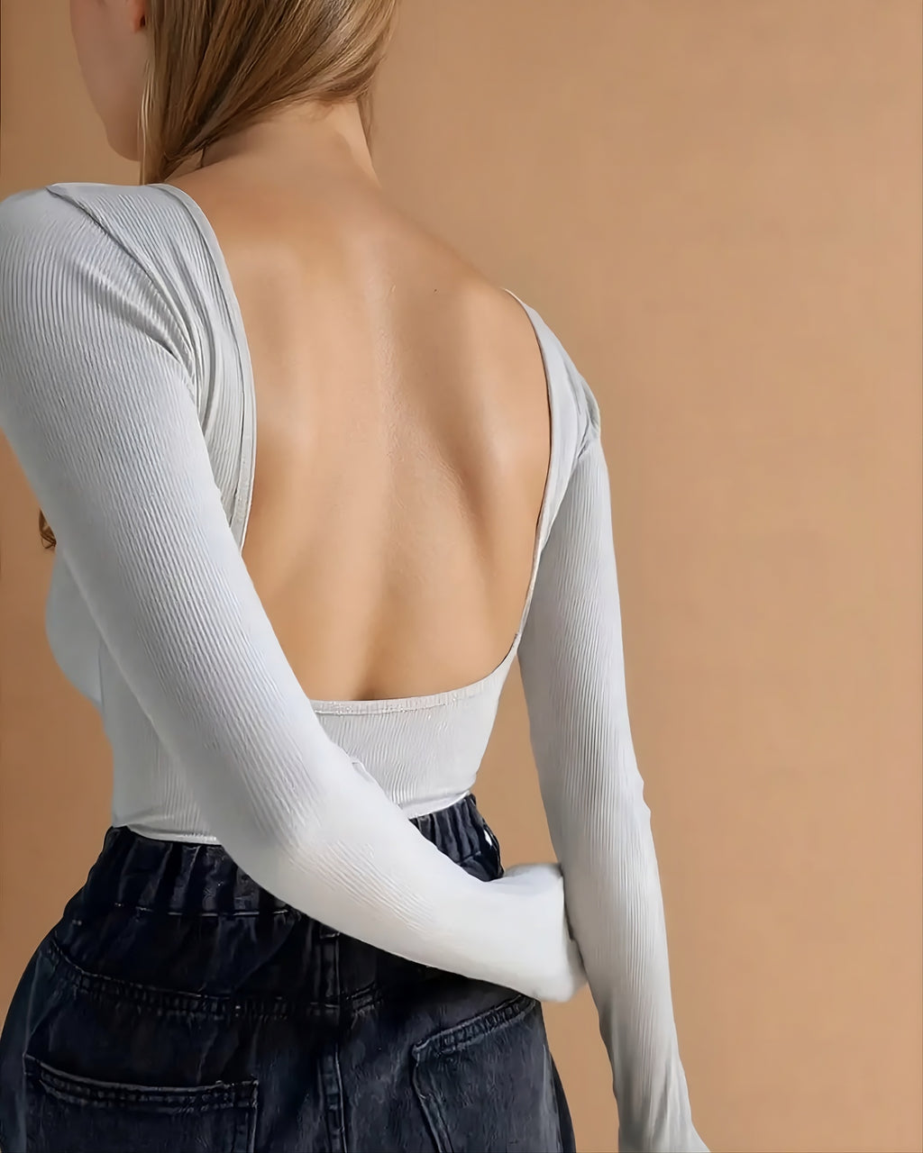 Body con mangas largas y espalda baja - Victoria