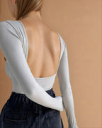 Body con mangas largas y espalda baja - Victoria