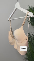 Sujetador invisible con espalda descubierta, efecto push-up y multiposición - Beatriz