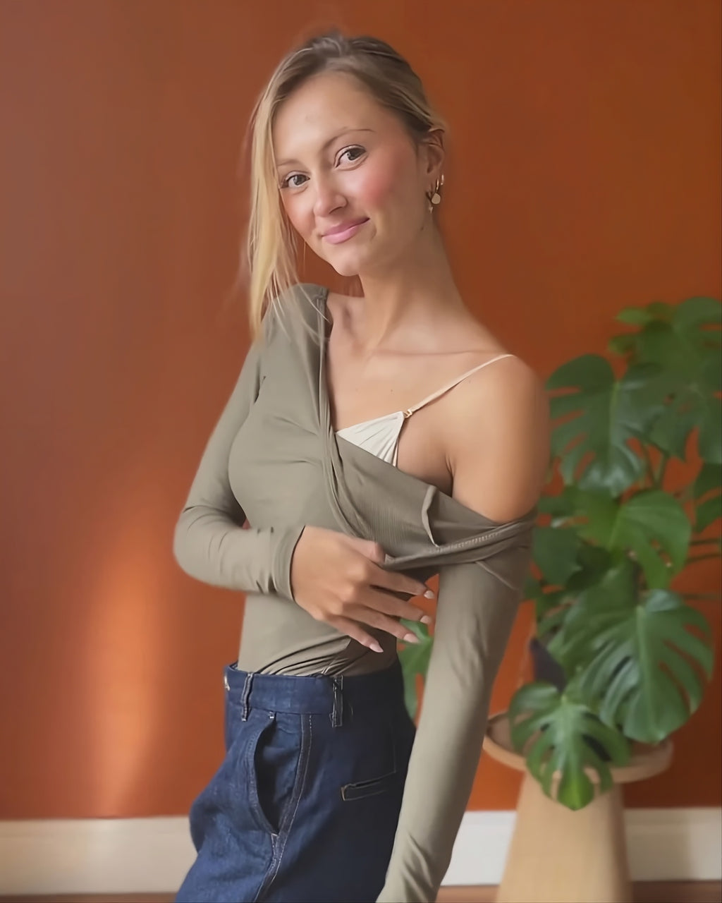 Body con mangas largas y espalda baja - Victoria