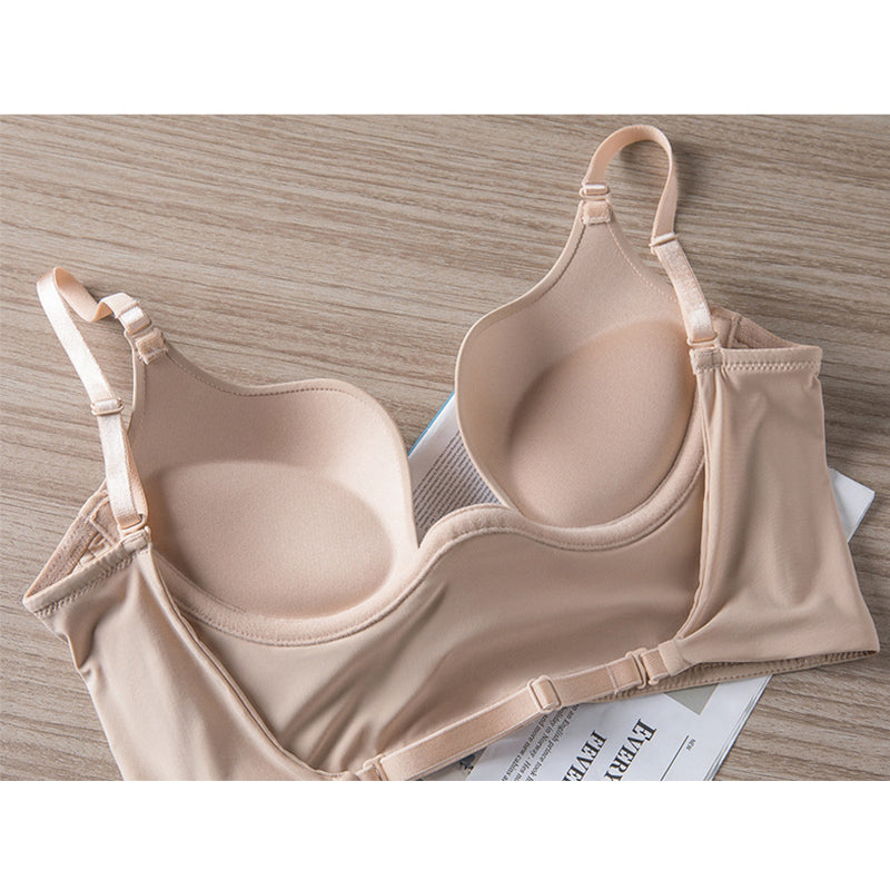 soutien-gorge dos nu multipositions léa en beige, idéal pour toutes les tenues décolletées et les bustiers, adaptable et confortable